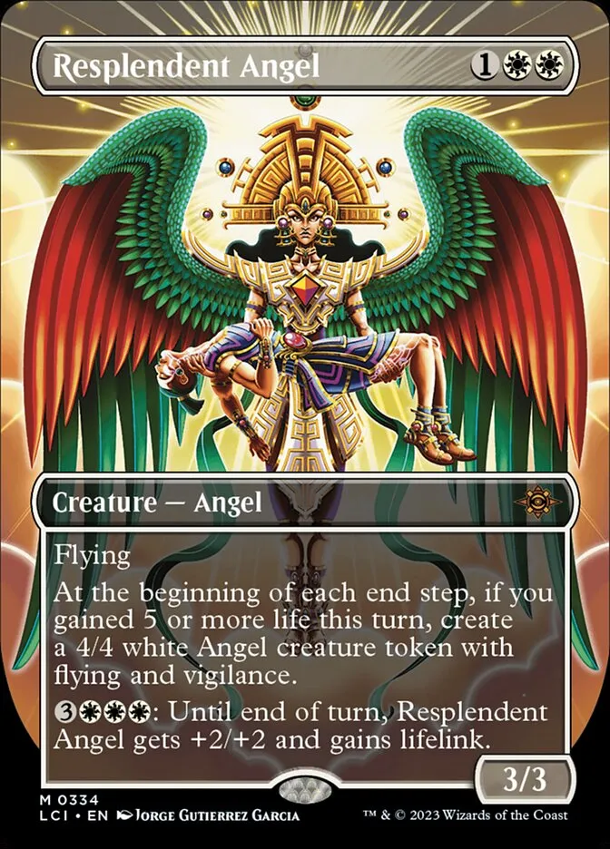 2023 The Lost Caverns of Ixalan Resplendent Angel #334 mythic card image