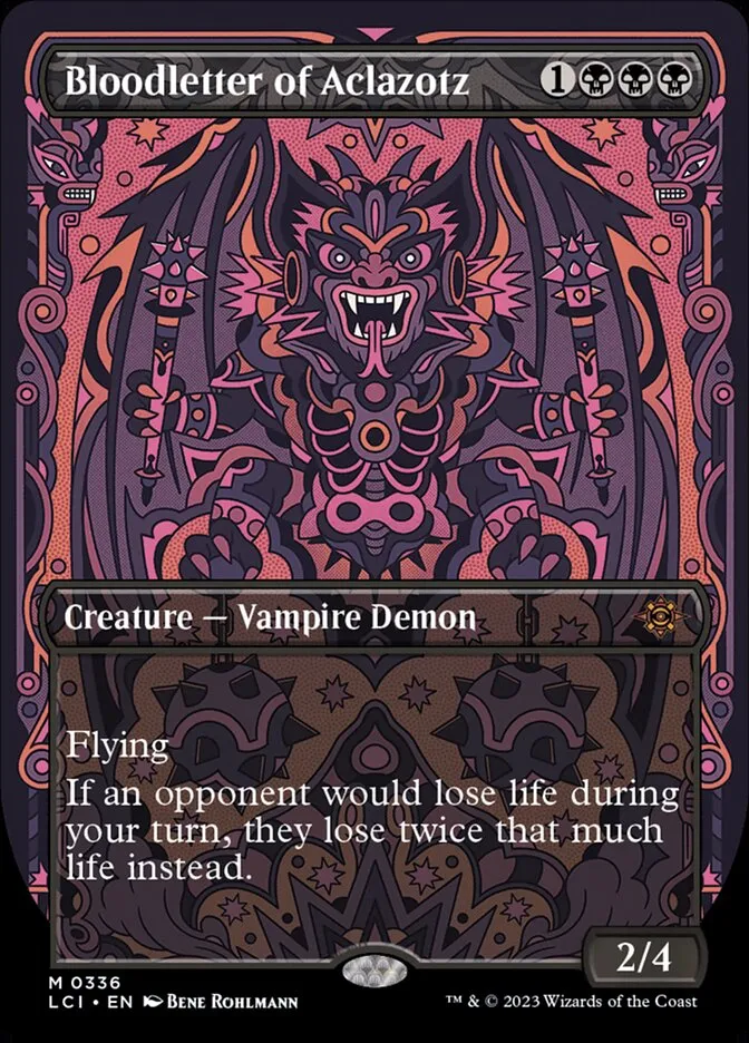 2023 The Lost Caverns of Ixalan Bloodletter of Aclazotz #336 mythic card image