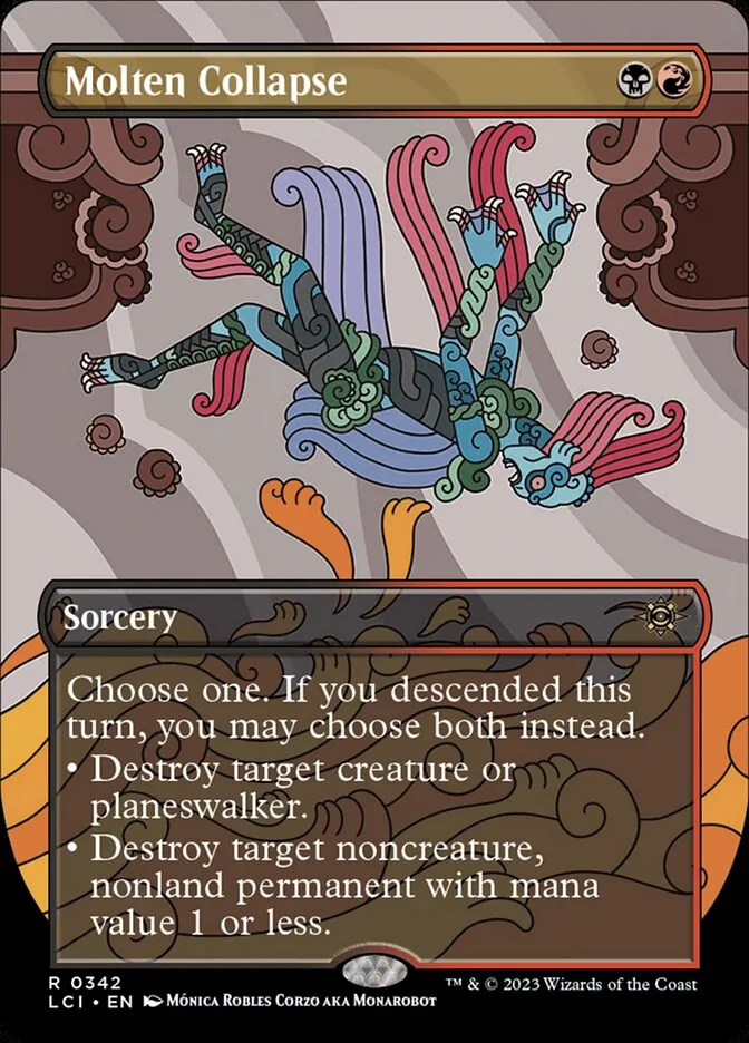 2023 The Lost Caverns of Ixalan Molten Collapse #342 rare card image
