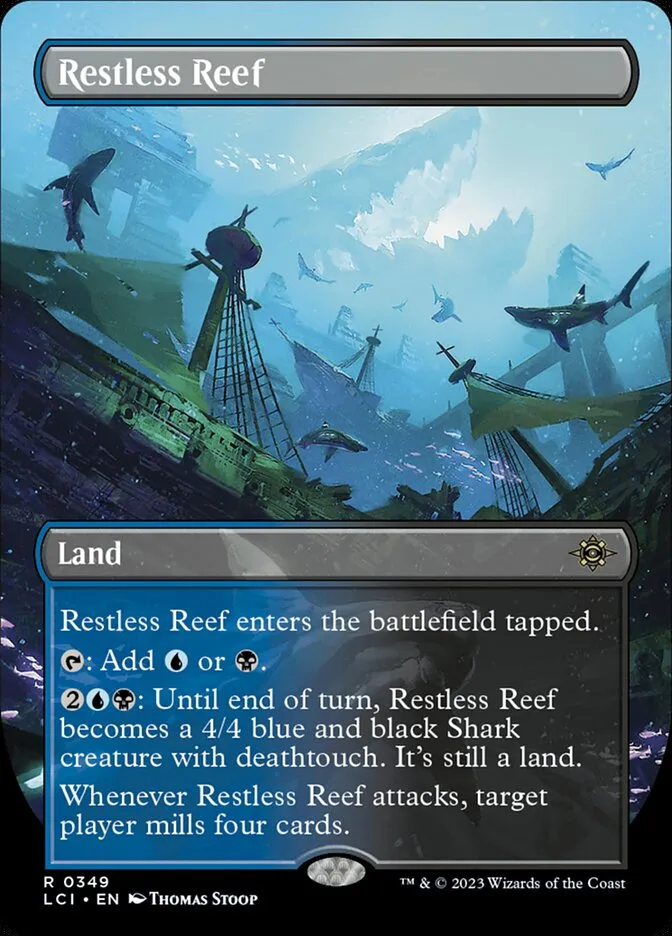 2023 The Lost Caverns of Ixalan Restless Reef #349 rare card image