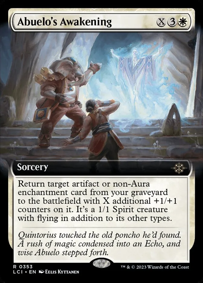 2023 The Lost Caverns of Ixalan Abuelo's Awakening #353 rare card image