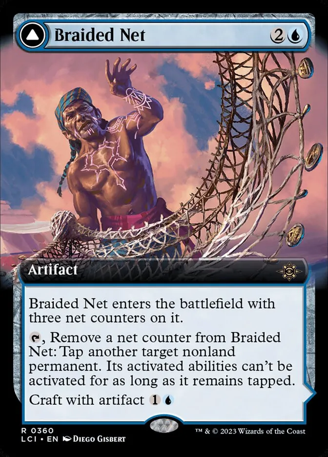 2023 The Lost Caverns of Ixalan Braided Net // Braided Quipu #360 rare card image