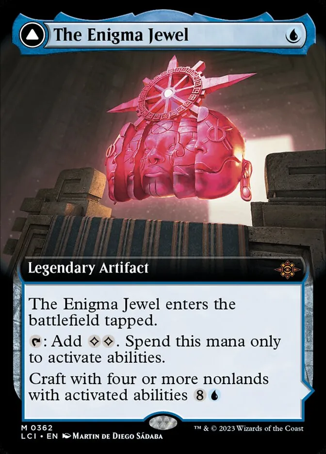 2023 The Lost Caverns of Ixalan The Enigma Jewel // Locus of Enlightenment #362 mythic card image