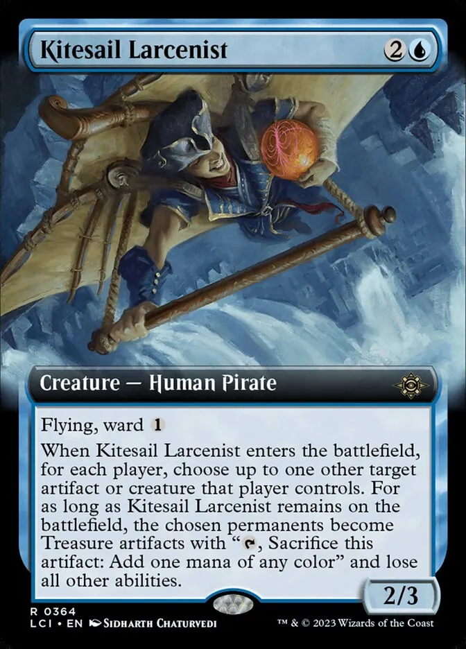 2023 The Lost Caverns of Ixalan Kitesail Larcenist #364 rare card image