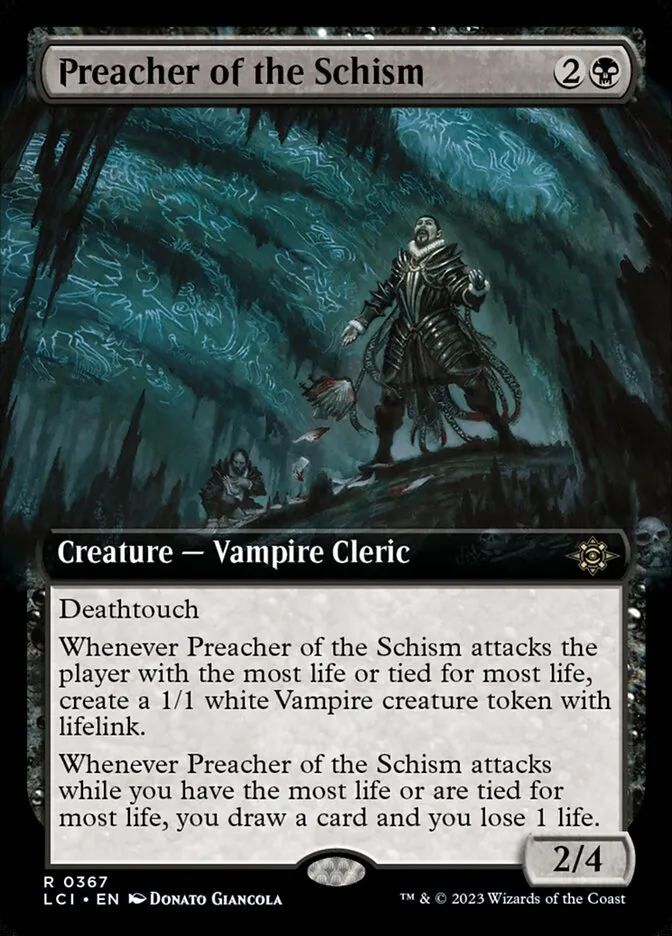 2023 The Lost Caverns of Ixalan Preacher of the Schism #367 rare card image