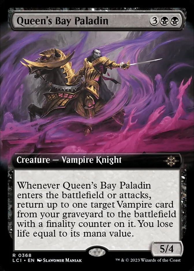 2023 The Lost Caverns of Ixalan Queen's Bay Paladin #368 rare card image