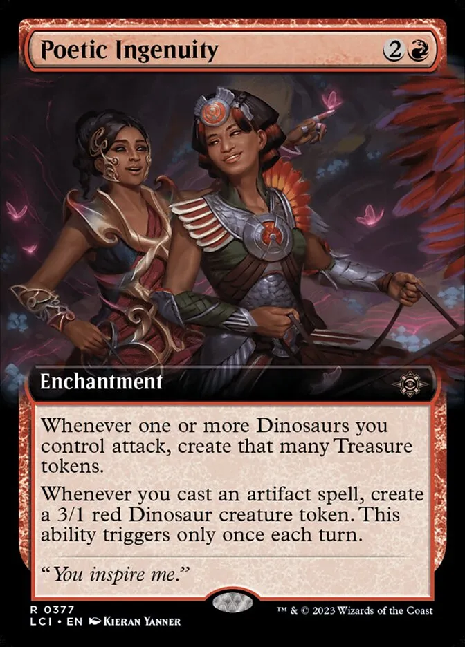 2023 The Lost Caverns of Ixalan Poetic Ingenuity #377 rare card image