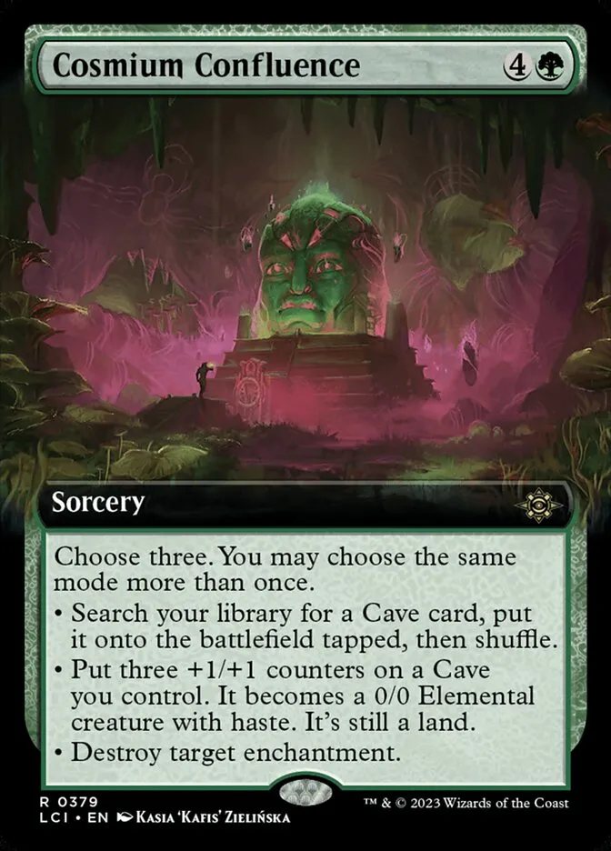 2023 The Lost Caverns of Ixalan Cosmium Confluence #379 rare card image