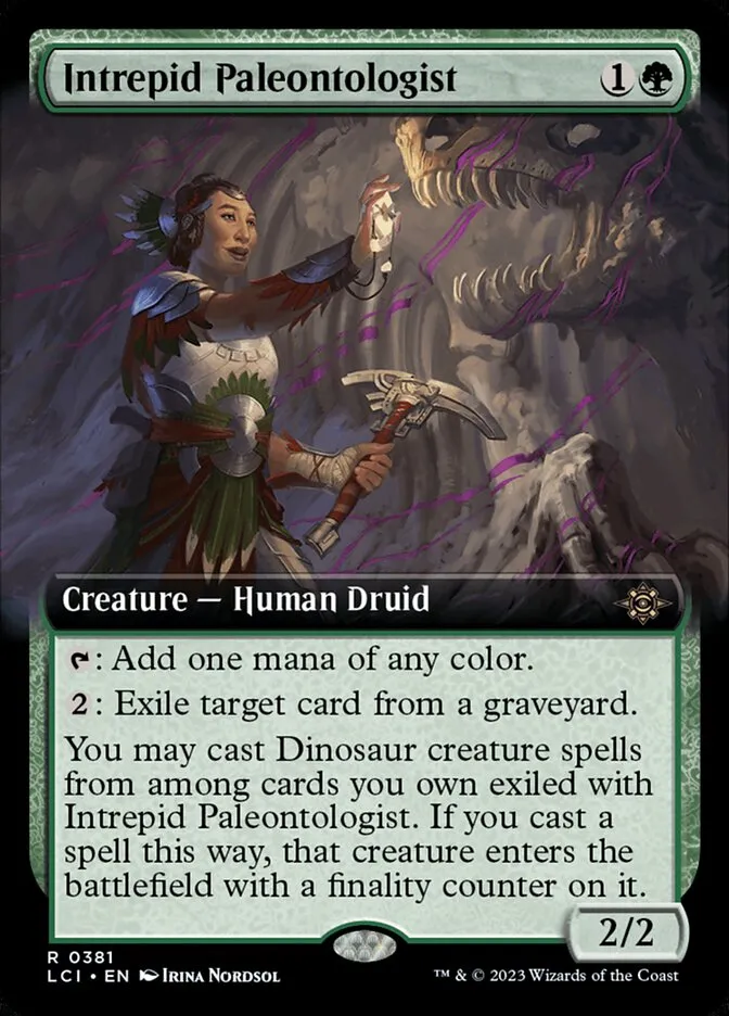 2023 The Lost Caverns of Ixalan Intrepid Paleontologist #381 rare card image