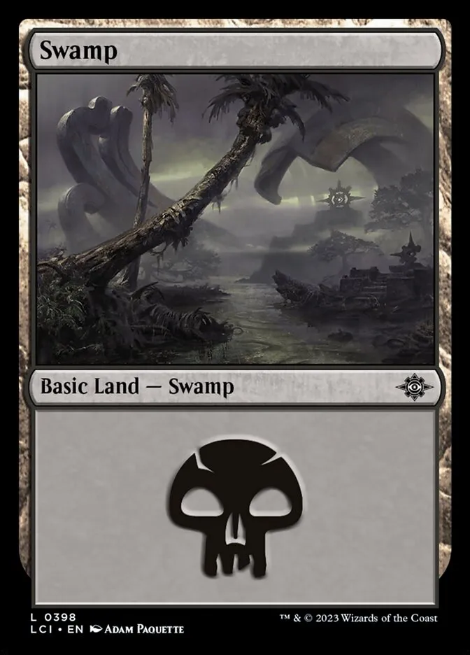 2023 The Lost Caverns of Ixalan Swamp #398 common card image
