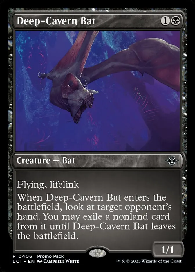 2023 The Lost Caverns of Ixalan Deep-Cavern Bat #406 uncommon card image