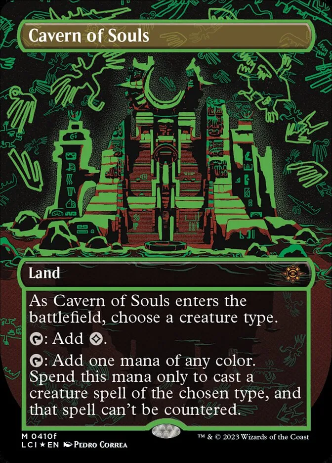 2023 The Lost Caverns of Ixalan Cavern of Souls #410f mythic card image