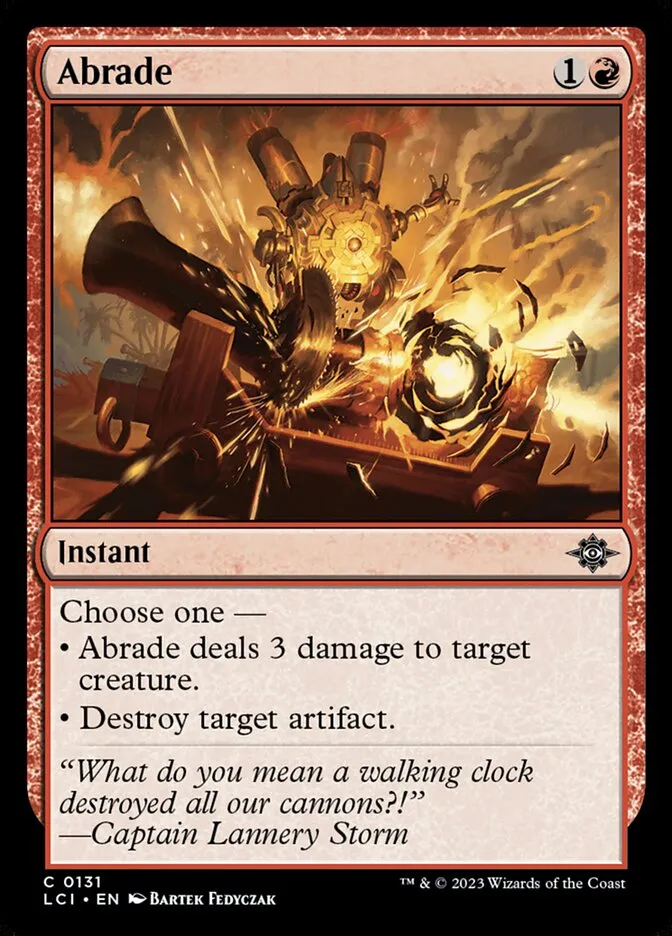 2023 The Lost Caverns of Ixalan Abrade #131 common card image