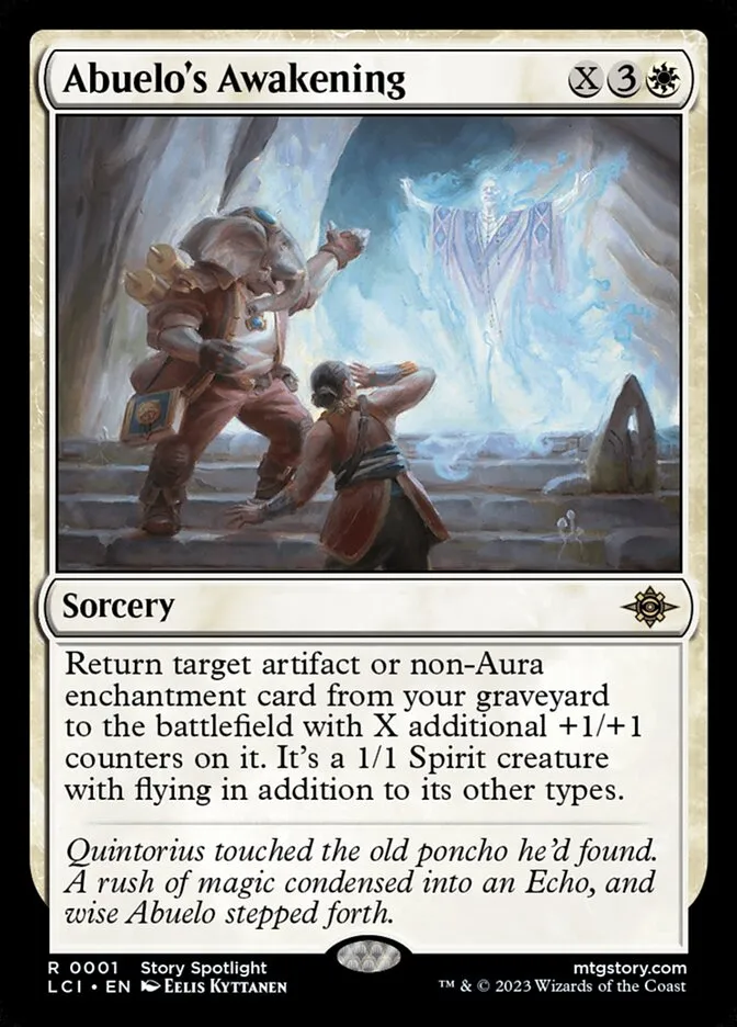 2023 The Lost Caverns of Ixalan Abuelo's Awakening rare #1 rare card image