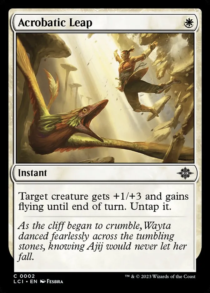 2023 The Lost Caverns of Ixalan Acrobatic Leap common #2 common card image