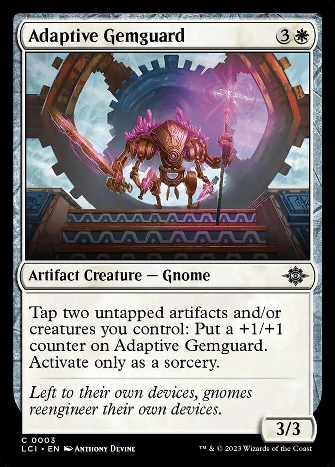 2023 The Lost Caverns of Ixalan Adaptive Gemguard common #3 common card image