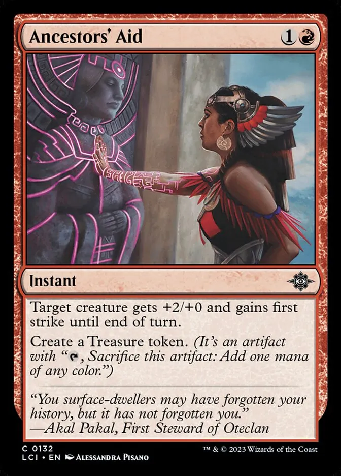 2023 The Lost Caverns of Ixalan Ancestors' Aid #132 common card image