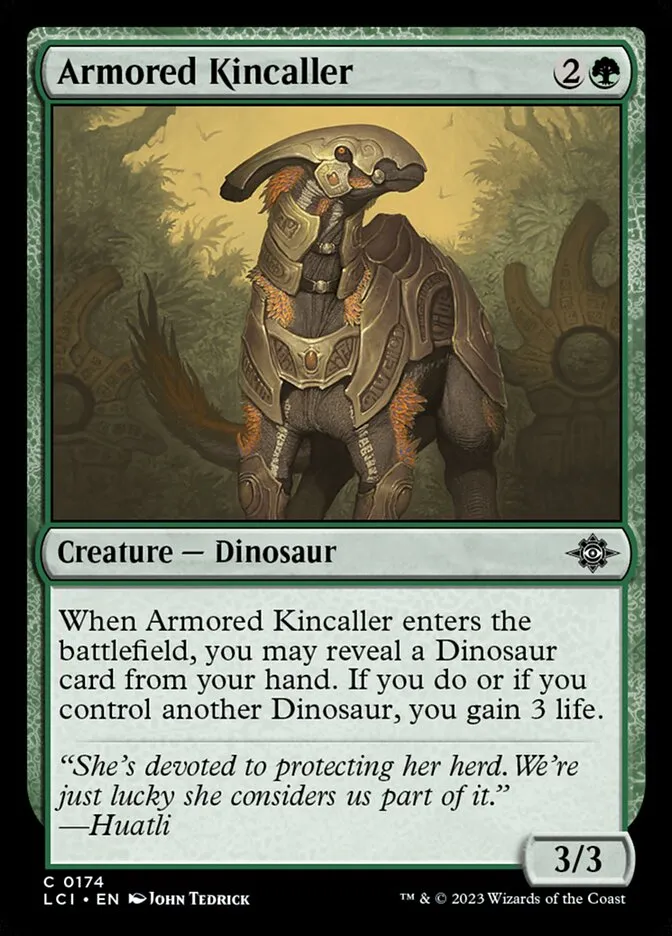 2023 The Lost Caverns of Ixalan Armored Kincaller #174 common card image