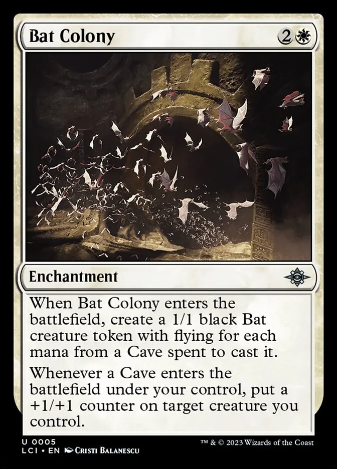 2023 The Lost Caverns of Ixalan Bat Colony uncommon #5 uncommon card image