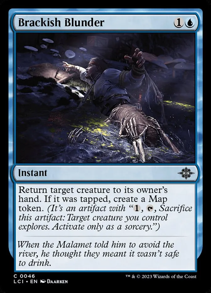 2023 The Lost Caverns of Ixalan Brackish Blunder common #46 common card image