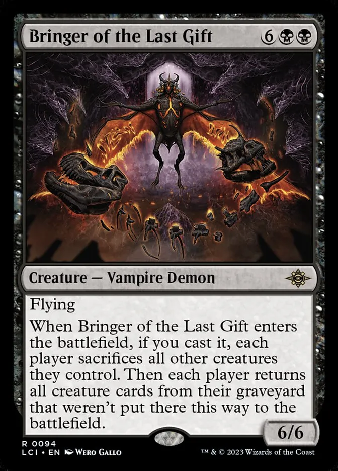 2023 The Lost Caverns of Ixalan Bringer of the Last Gift rare #94 rare card image
