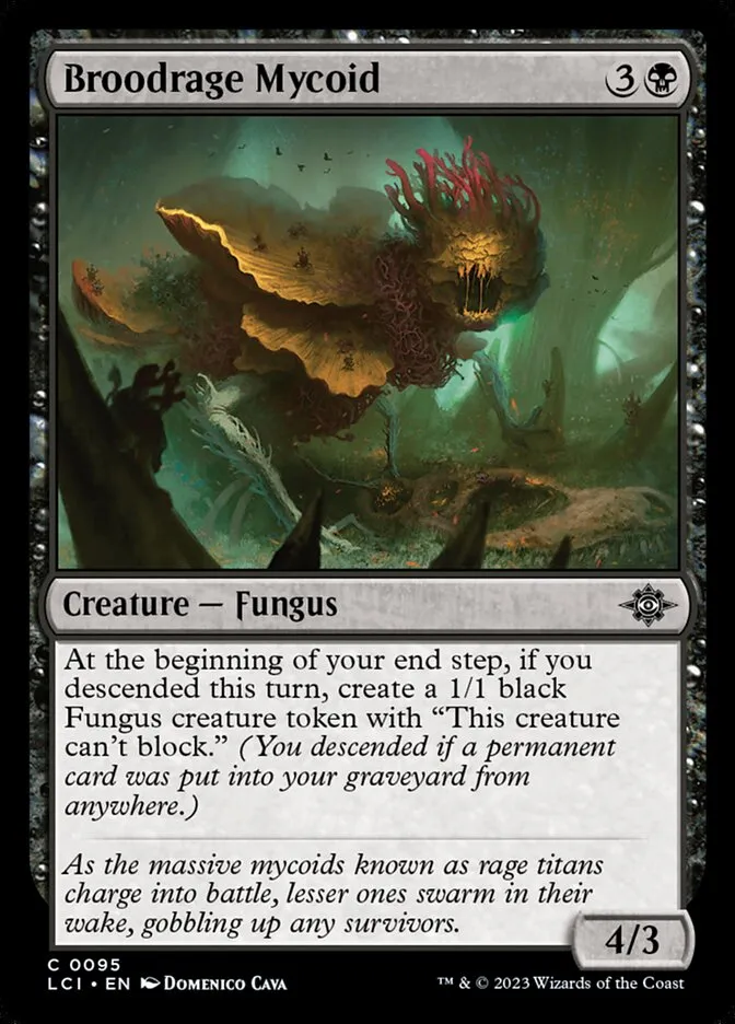 2023 The Lost Caverns of Ixalan Broodrage Mycoid #95 common card image