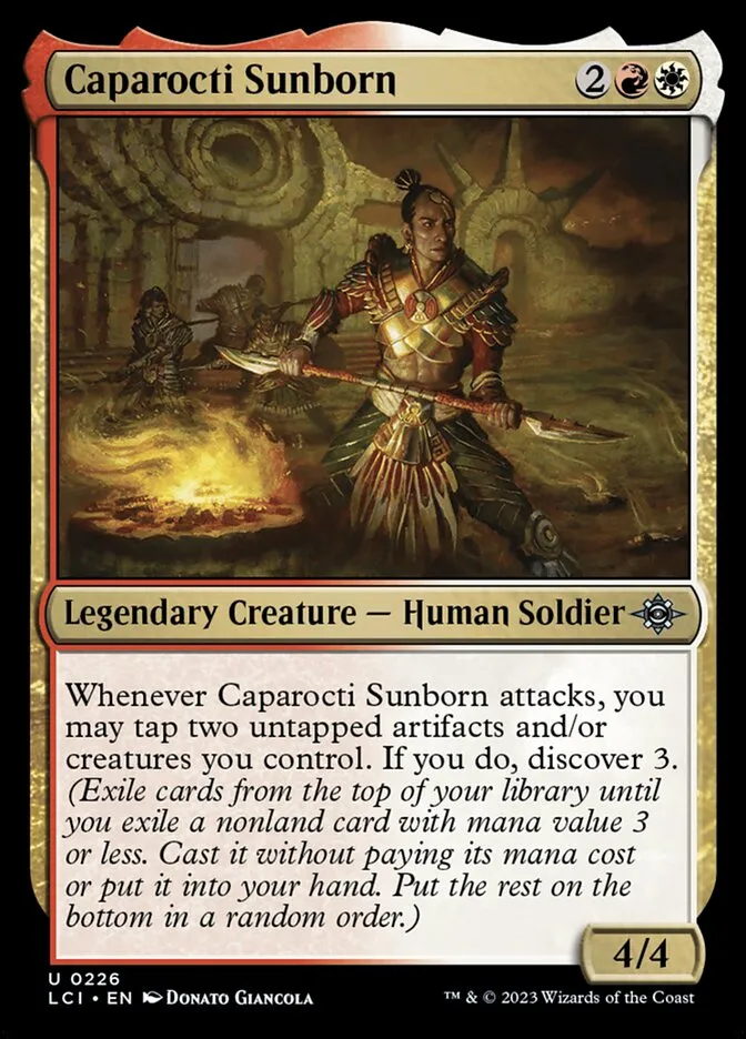 2023 The Lost Caverns of Ixalan Caparocti Sunborn #226 uncommon card image
