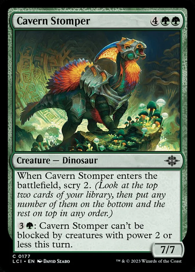 2023 The Lost Caverns of Ixalan Cavern Stomper #177 common card image