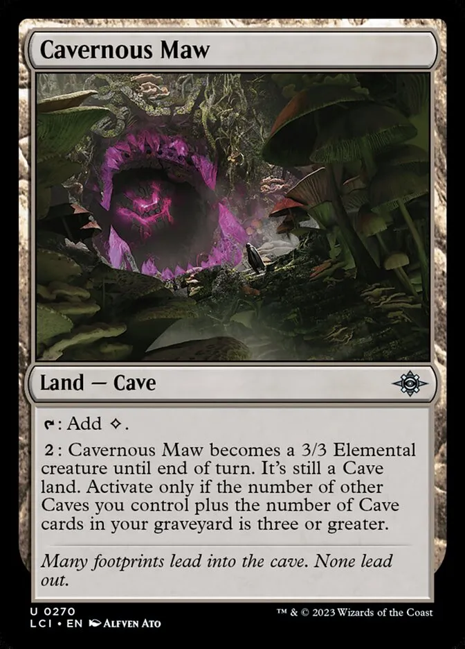2023 The Lost Caverns of Ixalan Cavernous Maw #270 uncommon card image