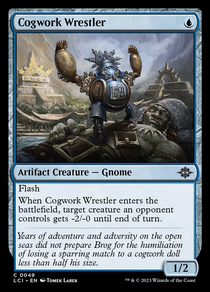 2023 The Lost Caverns of Ixalan Cogwork Wrestler common #49 common card image