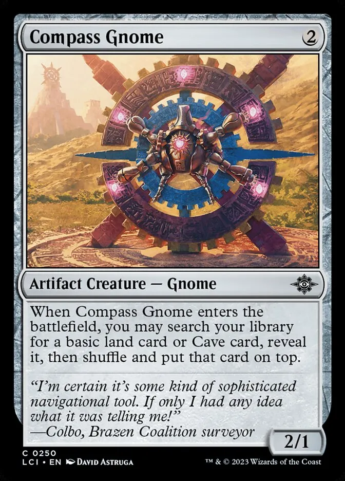 2023 The Lost Caverns of Ixalan Compass Gnome #250 common card image