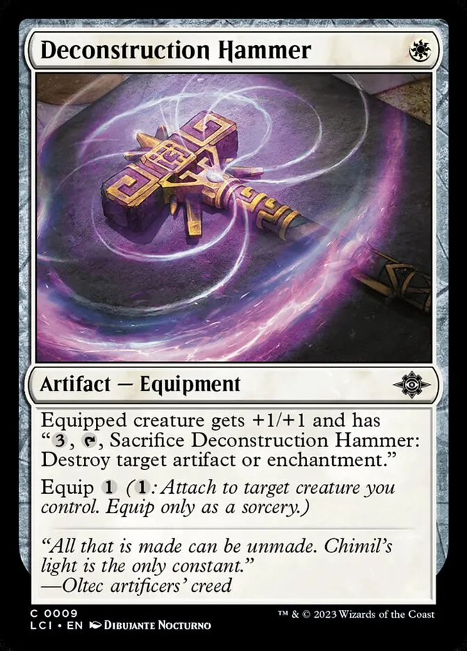 2023 The Lost Caverns of Ixalan Deconstruction Hammer common #9 common card image