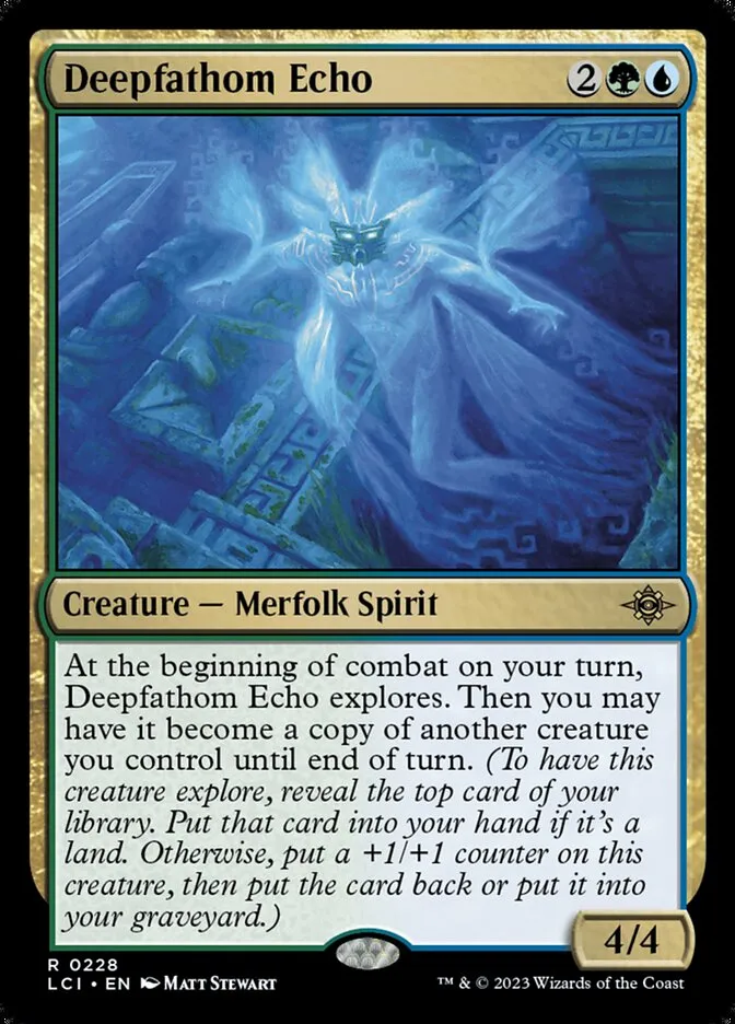 2023 The Lost Caverns of Ixalan Deepfathom Echo rare #228 rare card image