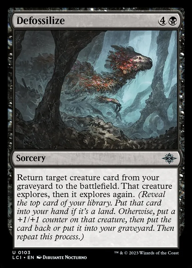 2023 The Lost Caverns of Ixalan Defossilize #103 uncommon card image