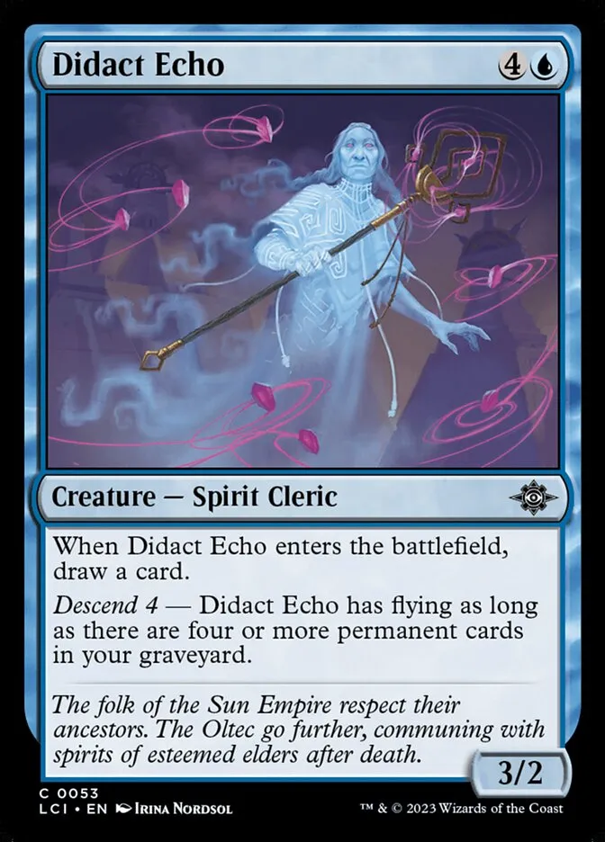 2023 The Lost Caverns of Ixalan Didact Echo common #53 common card image