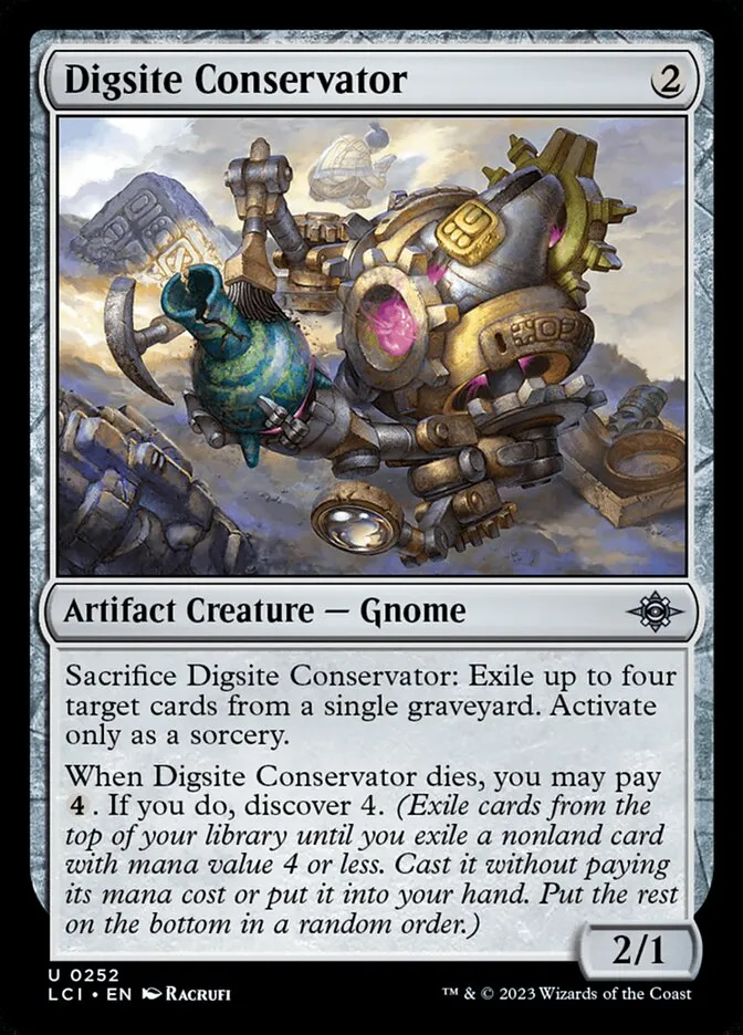 2023 The Lost Caverns of Ixalan Digsite Conservator #252 uncommon card image
