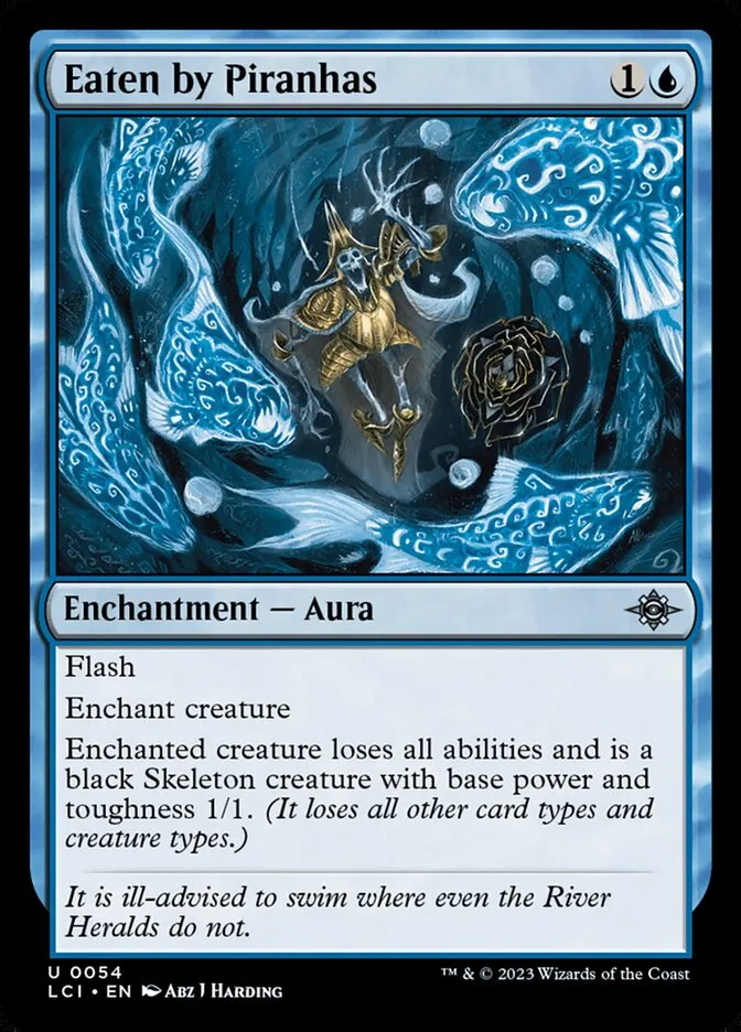 2023 The Lost Caverns of Ixalan Eaten by Piranhas uncommon #54 uncommon card image