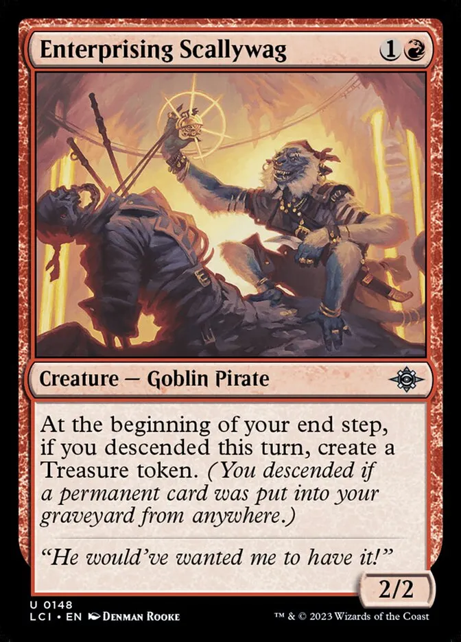 2023 The Lost Caverns of Ixalan Enterprising Scallywag #148 uncommon card image