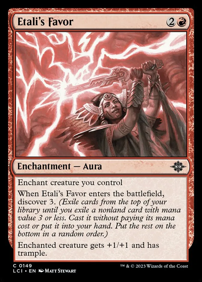 2023 The Lost Caverns of Ixalan Etali's Favor #149 common card image