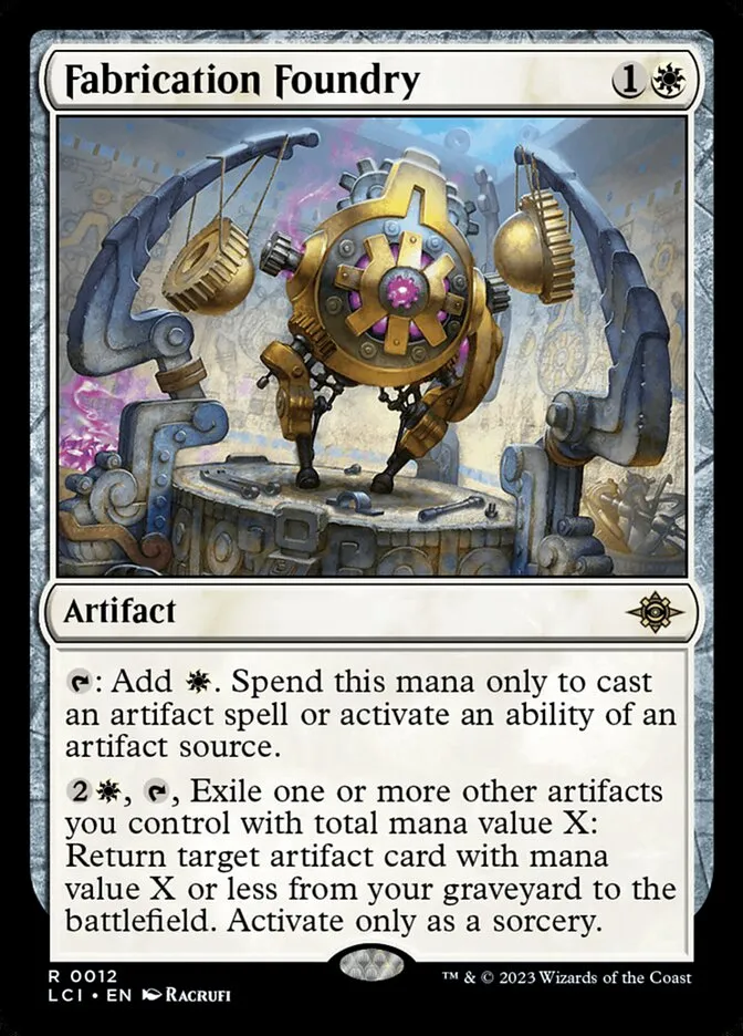 2023 The Lost Caverns of Ixalan Fabrication Foundry rare #12 rare card image
