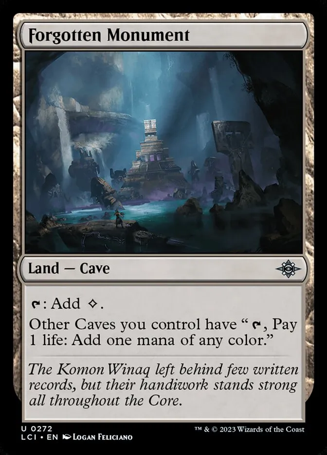 2023 The Lost Caverns of Ixalan Forgotten Monument #272 uncommon card image