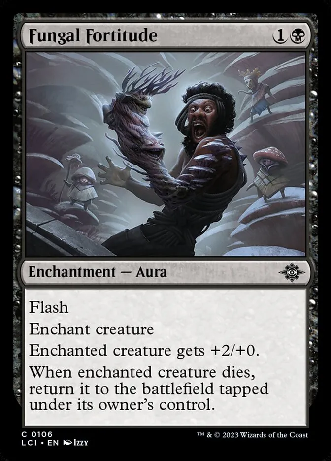 2023 The Lost Caverns of Ixalan Fungal Fortitude #106 common card image
