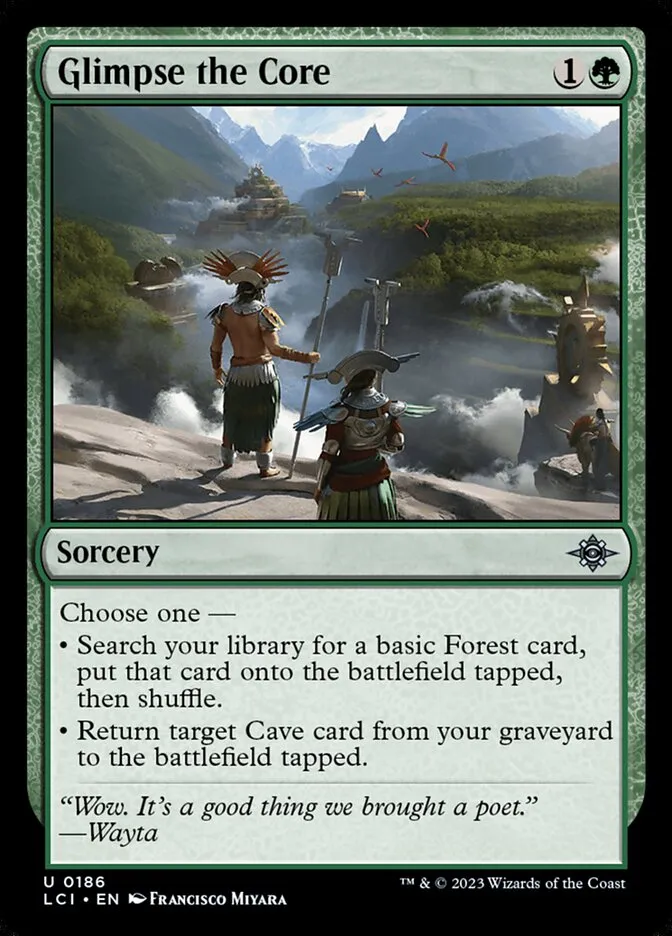 2023 The Lost Caverns of Ixalan Glimpse the Core #186 uncommon card image