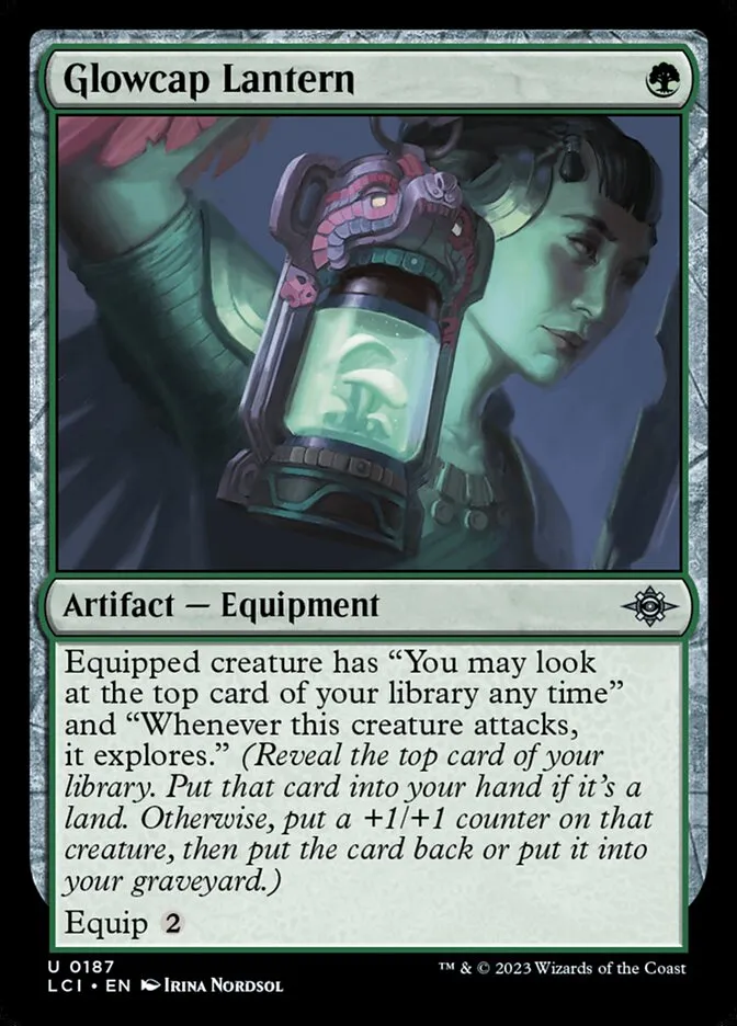 2023 The Lost Caverns of Ixalan Glowcap Lantern #187 uncommon card image