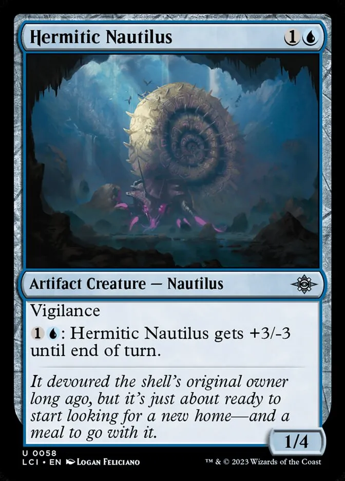 2023 The Lost Caverns of Ixalan Hermitic Nautilus uncommon #58 uncommon card image