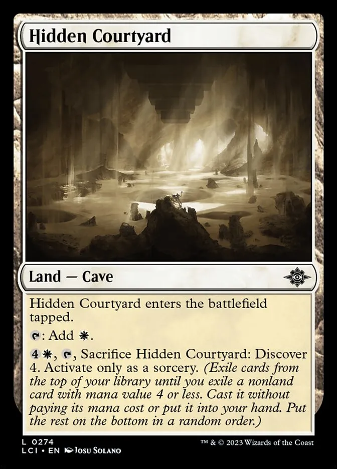 2023 The Lost Caverns of Ixalan Hidden Courtyard #274 common card image