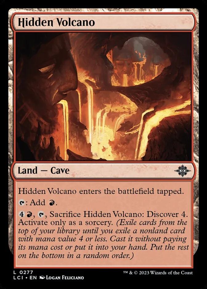 2023 The Lost Caverns of Ixalan Hidden Volcano #277 common card image