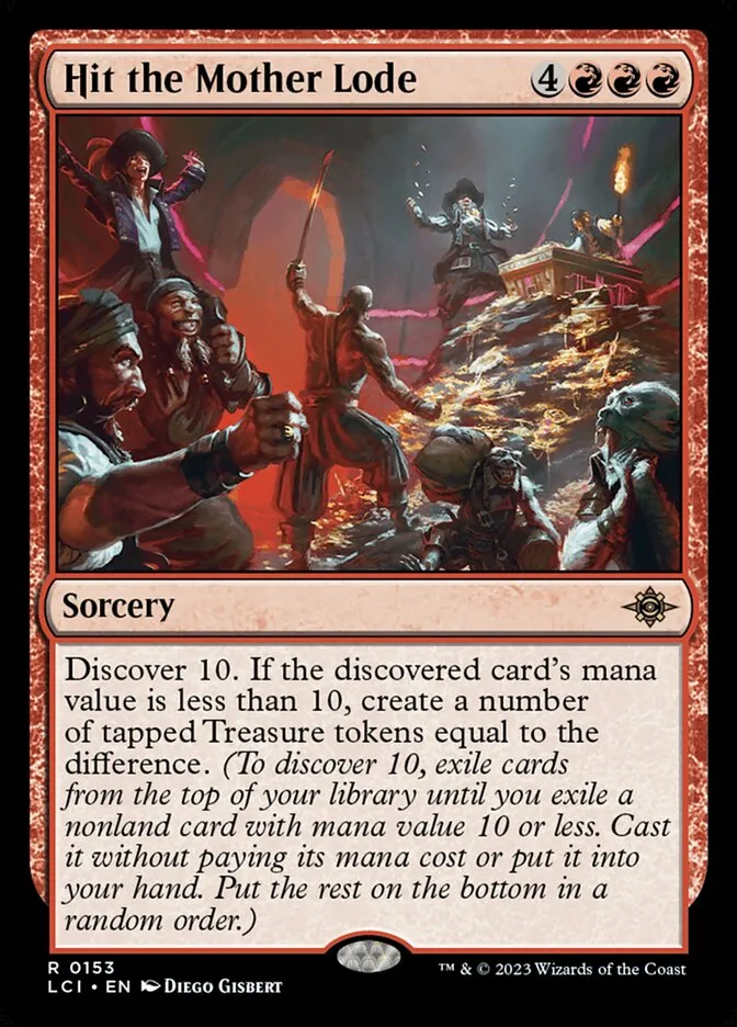 2023 The Lost Caverns of Ixalan Hit the Mother Lode rare #153 rare card image