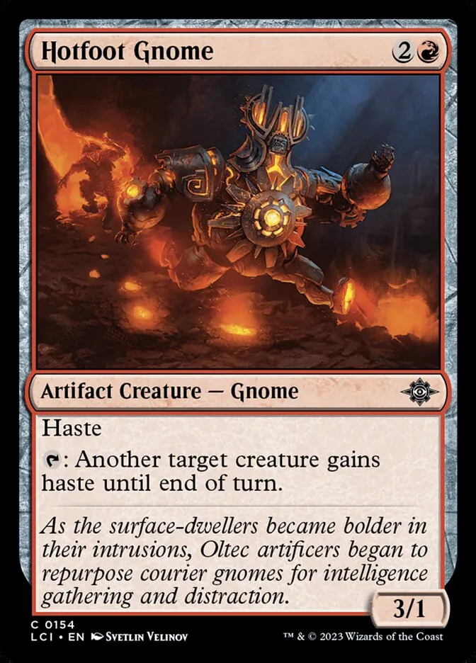 2023 The Lost Caverns of Ixalan Hotfoot Gnome #154 common card image