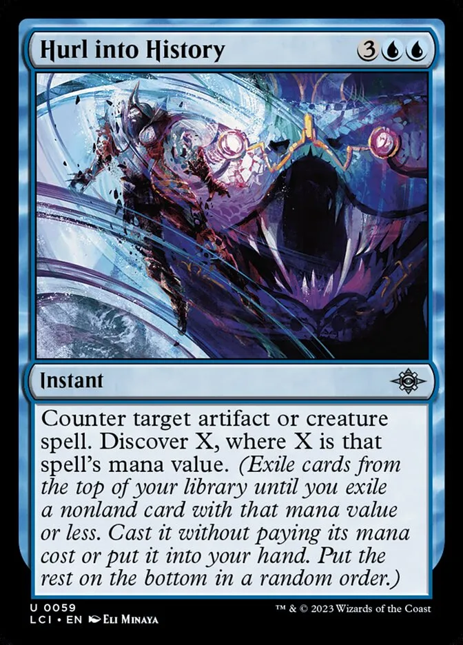 2023 The Lost Caverns of Ixalan Hurl into History uncommon #59 uncommon card image